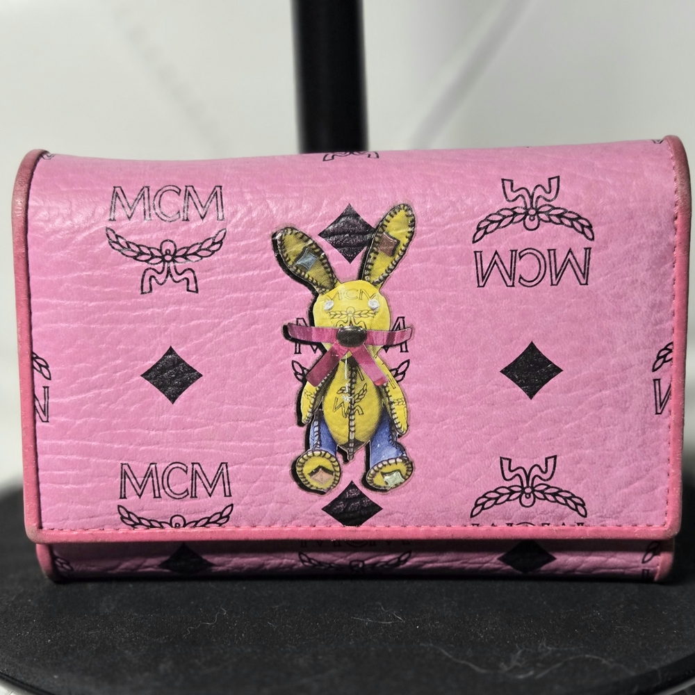 MCM Pink Wallet with Bunny Design